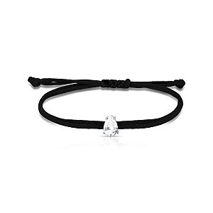 Pulseira Frio de Seda Cristal - Prata 925