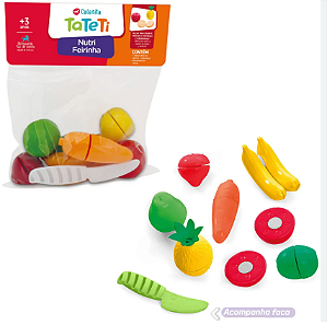 Kit Frutas e Legumes Feirinha c/ Velcro