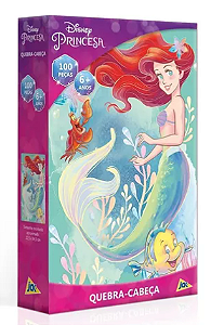 Quebra cabeça Princesa Ariel c/100 pçs