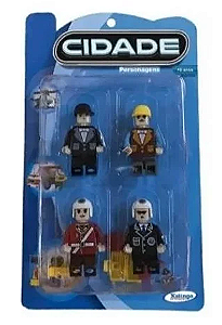 Blocos de Montar Cidade c/4 Personagens