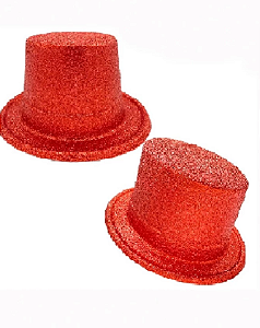 Chapéu Cartola Colorida c/Glitter
