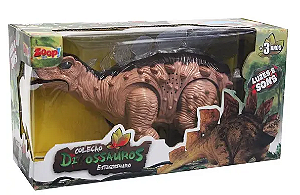 Dinossauro Estegossauro c/Luz/Som/Movimento