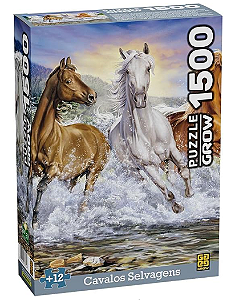 Puzzle Cavalos Selvagens c/1500 pçs