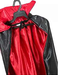 Capa Dupla Vampiro Cetim Infantil