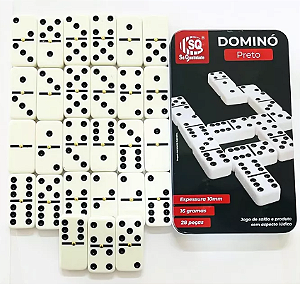 Dominó c/28 pçs Em Estojo De Metal