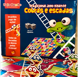 Jogo Cobras e Escadas Gigante