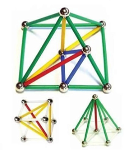 Magstix Kit c/81 pçs Geometria