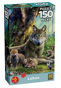 Quebra Cabeça Lobos C/150 Pçs