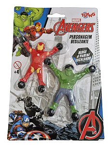 Bonecos Heróis Vingadores Marvel Deslizantes