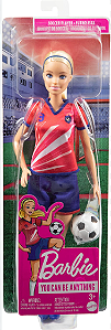 Boneca Barbie Jogadora De Futebol