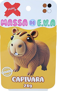 Massa De Eva Criativa Capivara C/4 Cores
