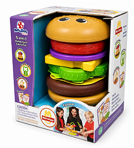 MercBurguer Hambúrguer Didático 5 em 1