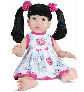 Boneca Realist Small Com Cabelo Preto