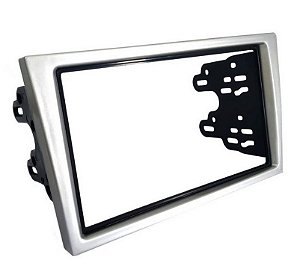 Moldura 2 Din Chevrolet Corsa Meriva Montana Prata