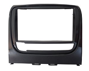 Moldura 2 Din Fiat Idea 2013 Acima Grafite Verniz