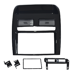 Moldura 2 Din Fiat Linea 2008 A 2014 Black Piano