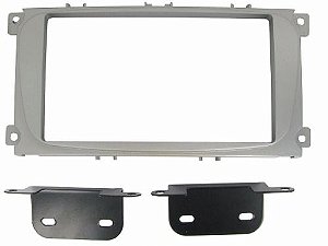 Moldura 2 Din Ford Focus 2009 A 2013 Prata