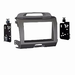 Moldura 2 Din Kia Sportage 2010 A 2016 Cinza