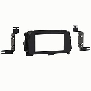 Moldura 2 Din Nissan Kicks Preto Fosco