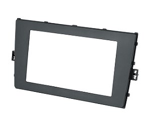 Moldura 2 Din VW Polo /Virtus /T-Cross 2017 A 2019 Preto Fosco