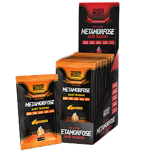 Pré Treino Metamorfose Hard Laranja - Display 15 Sachês de 10g