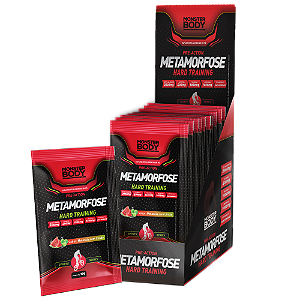 Pré Treino Metamorfose Hard Melancia c/ Limão - Display 15 Sachês de 10g