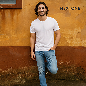 Camiseta masculina algodão egípcio branca - M