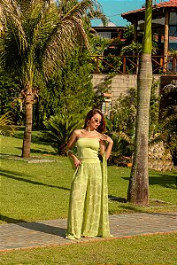 Conjunto calça, top e colete - Prime Tricot