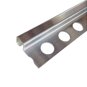 Perfil Inox 304 Escadas e Soleira Quadrado, Chão e Parede 10mm - Inox Escovado