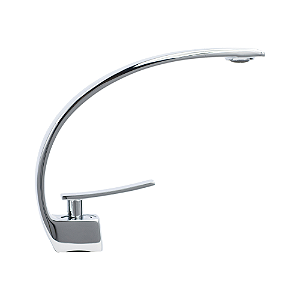 Torneira Banheiro Curva Misturador Monocomando (Cromada)