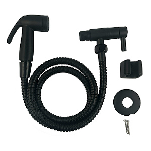 Ducha Higienica Em ABS 1/4 De Volta (Preto Fosco)