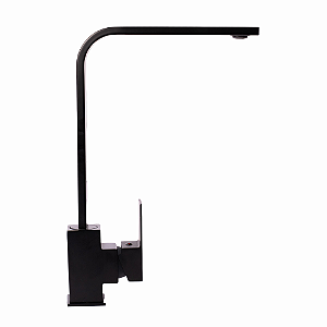 Torneira L Cozinha e Banheiro Slim Misturador Monocomando (Preto Fosco)