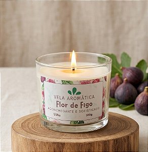 Vela Aromática Flor de Figo - 100g