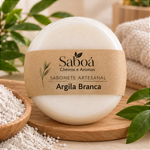 Sabonete Argila Branca (Clareador )