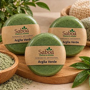 Sabonete Argila Verde (Anti acne)