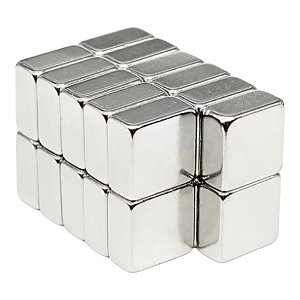 IMA DE NEODIMIO 10X10X5MM N35 - KIT COM 10 PECAS