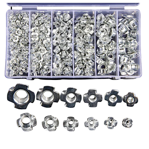 KIT 245 PORCAS COM GARRA PARA MADEIRA m3 m4 m5 m6 m8 m10