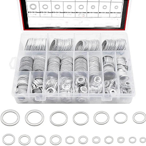 KIT 450 ARRUELAS EM ALUMINIO DIVERSOS TAMANHOS