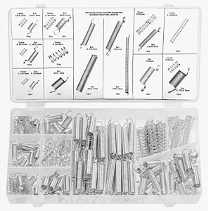 KIT 200 MOLAS COMPRESSAO AÇO GALVANIZADO REPAROS 20 TAMANHOS