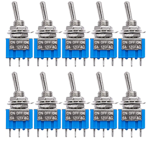 10 INTERRUPTOR ON OFF ON 3 PINOS MTS-103 ac 125v/6a 250v/3a
