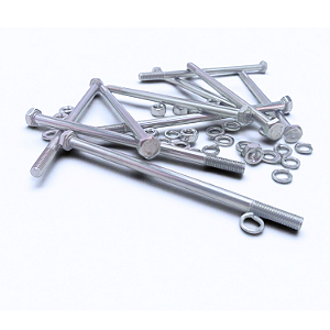 KIT 10 PARAFUSOS MEIA ROSCA PARCIAL SEXTAVADO INOX M6*120MM