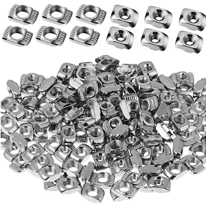 KIT 30 PORCAS MARTELO DESLIZANTES M6 SERIE 40 PORCA T PERFIL