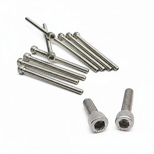 kit 5 PARAFUSO ALLEN INOX M6X60MM RESISTENTE CILINDRICO