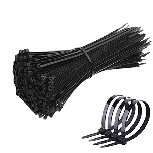 KIT 100 ABRAÇADEIRAS NYLON ENFORCA GATO LACRE 4X150MM