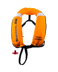 COLETE PRIMUS III BLUESTORM MANUAL LARANJA ATIVA NAUTICA