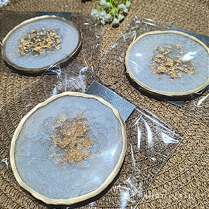 Porta-copos orgânico (conjunto de 3 unidades)
