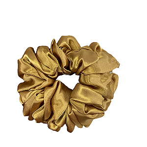Scrunchies Dourado Cetim