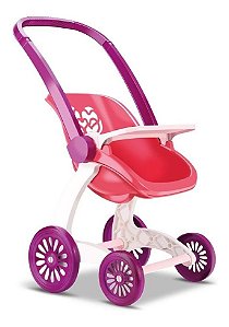 Carrinho De Boneca Bebê Infantil Confort Baby 2 Em 1 Passeio