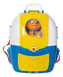 Mochila Veterinário Dr. Joy Cachorrinho Gatinho Infantil