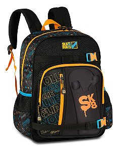 Mochila De Costas Infantil Skate Board Escolar Com Alças Reguláveis Clio